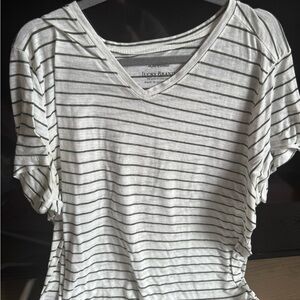 Lucky Brand Women's Striped White Top